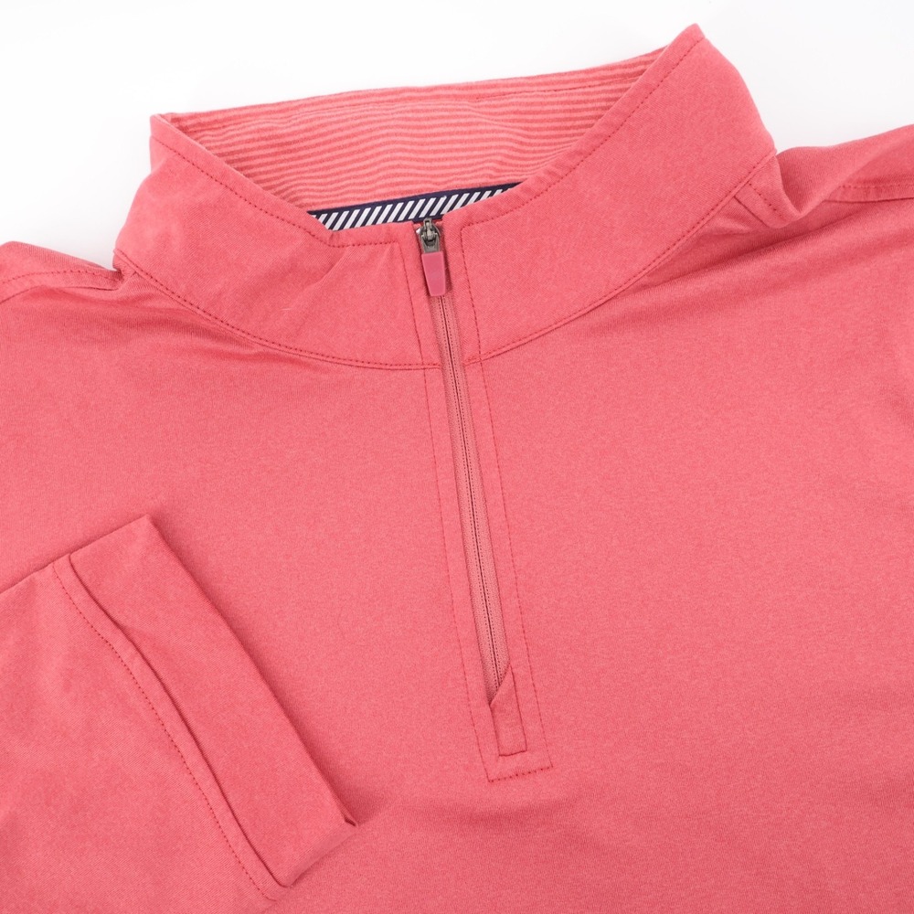 Southern Tide Performance Quarter Zip Pullover‎ Coral Long Sleeve Mens XXL